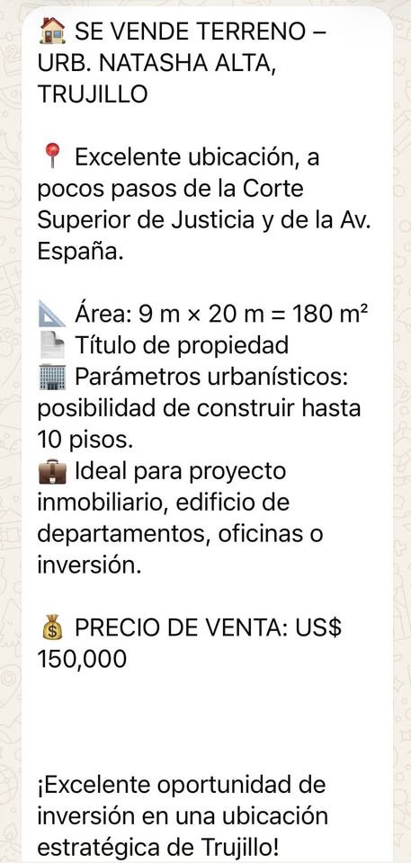 Terreno en Trujillo, La Libertad — foto 3